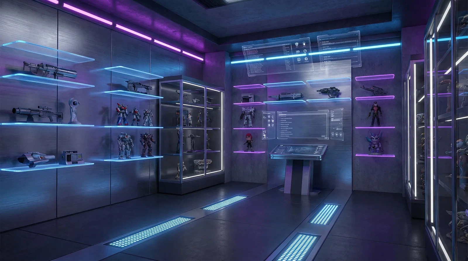 妖媚婷儿虚拟收藏室3D展示空间效果图